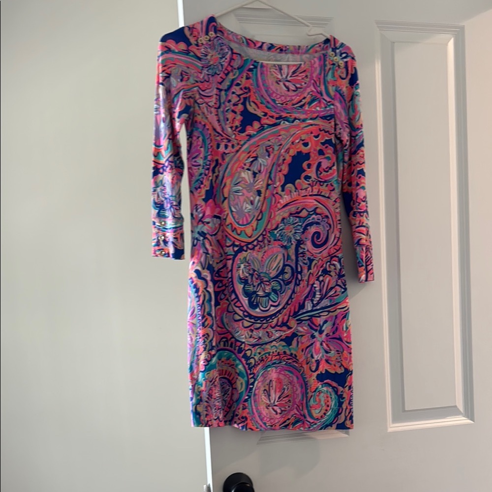 Lilly Pulitzer Vibrant Paisley Print Dress